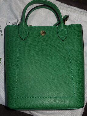 Longchamp Épure North/South Leather Top Handle Tote - Green